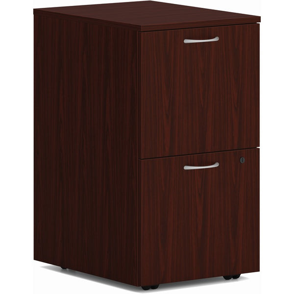 HON Mod HLPLPMFF Pedestal - 15" x 20" x 28" - 2 x File Drawer(s) - Finish: Traditional Mahogany (HONPLPMFFLT1)