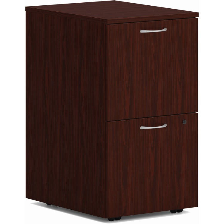 HON Mod HLPLPMFF Pedestal - 15" x 20" x 28" - 2 x File Drawer(s) - Finish: Traditional Mahogany (HONPLPMFFLT1) Each
