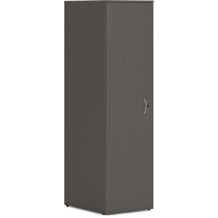 HON Wardrobe Cabinet, w/Coat Rod, 18"x24"x65" , Slate Teak (HONPLW1824LS1) Each