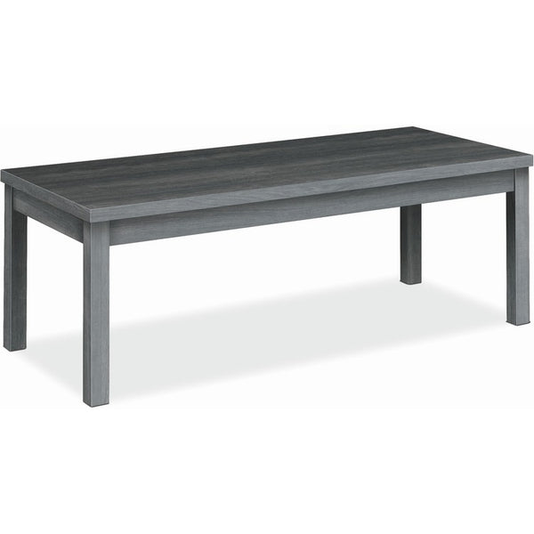 HON 80000 Series Coffee Table, 48" x 20" x 16" x 1.1", Square Edge, Material: Thermofused Laminate (TFL), Particleboard, Finish: Sterling Ash Laminate (HON80191LS1)