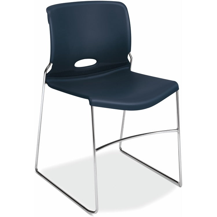 HON Olson Stacker High Density Chair, Regatta Seat/Regatta Back, Chrome Base, 4/Carton (HON4041RE)