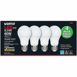Satco LED Light Bulb, 9.50 W, 60 W Incandescent Equivalent Wattage, 12/Pack (SDNS39596) Pack of 12