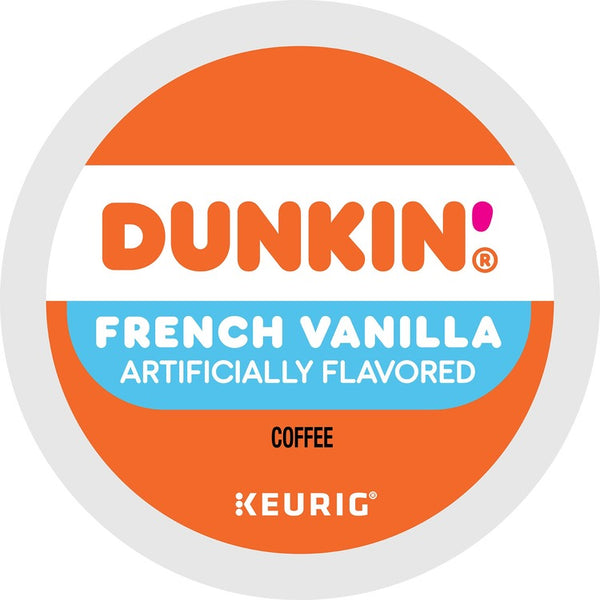 Dunkin'&reg; K-Cup Pods, French Vanilla, 22/Box (GMT1268) Box of 22