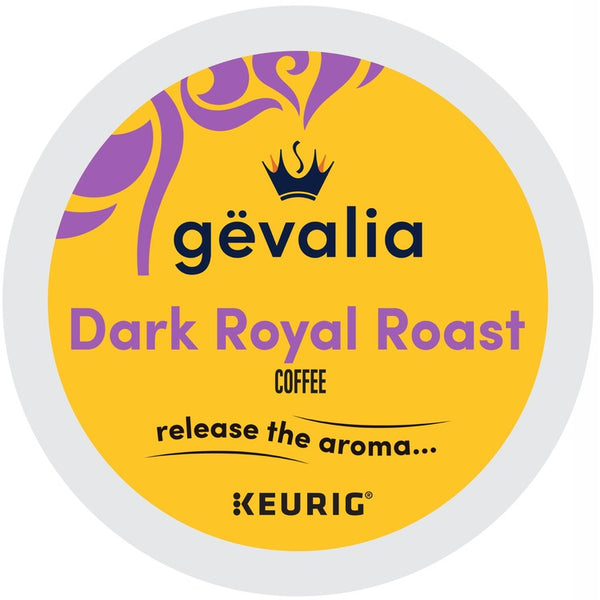 Gevalia K-Cup Dark Royal Roast Coffee - Compatible with Keurig Brewer - Dark - 24 / Box (GMT8032) Box of 24