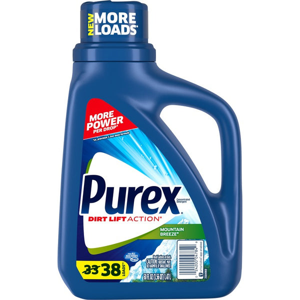 Purex Mountain Scent Liquid Detergent - Concentrate Liquid - 50 fl oz (1.6 quart) - Mountain Breeze, Outdoor, Springtime Floral Blooms, Crisp Mountain Air Scent - 6 / Carton - Blue (DIA04784) Case of 6