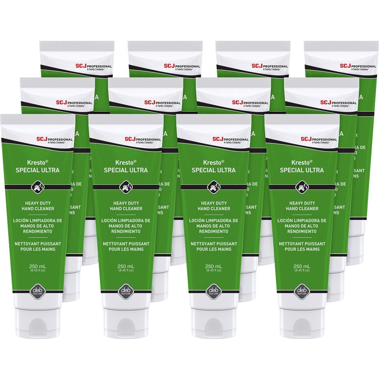SC Johnson Kresto Special Ultra Hand Cleaner - 8.5 fl oz (250 mL) - Hand, Industrial, Automotive - Brown - Soap-free, Heavy Duty, Odorless, Silicone-free - 12 / Carton (SJNKSP250MLCT) Case of 12