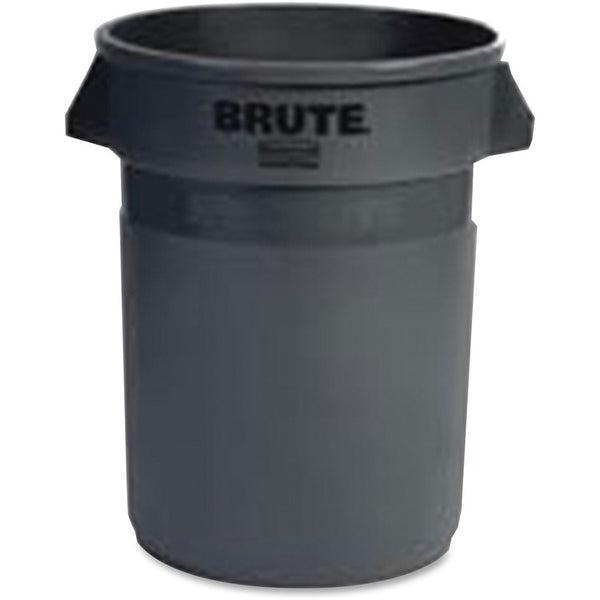 Rubbermaid Commercial Vented Brute 32-gallon Container - 27.3", x 21.9" x 26" Depth - Resin - Black