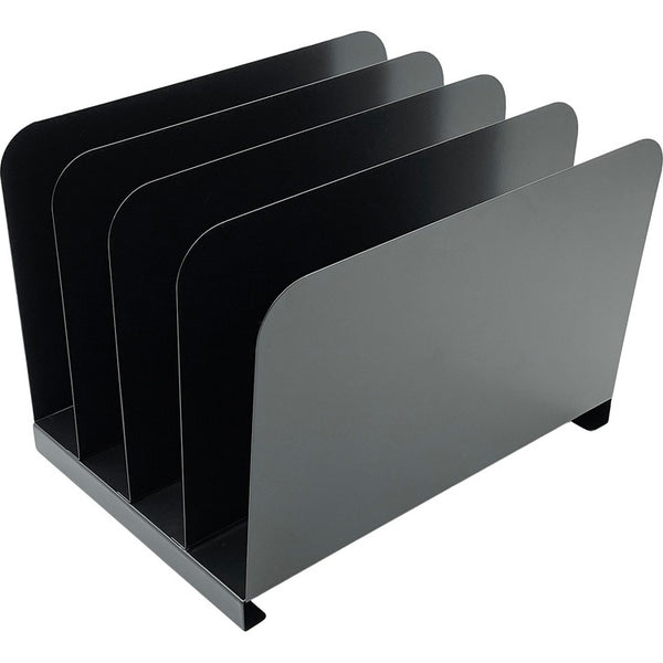 Huron Vertical Desk Organizer - 4 Compartment(s) - 7.8", x 11" x 11" Depth - Durable - Steel - 1 Each (HURHASZ0147) Each