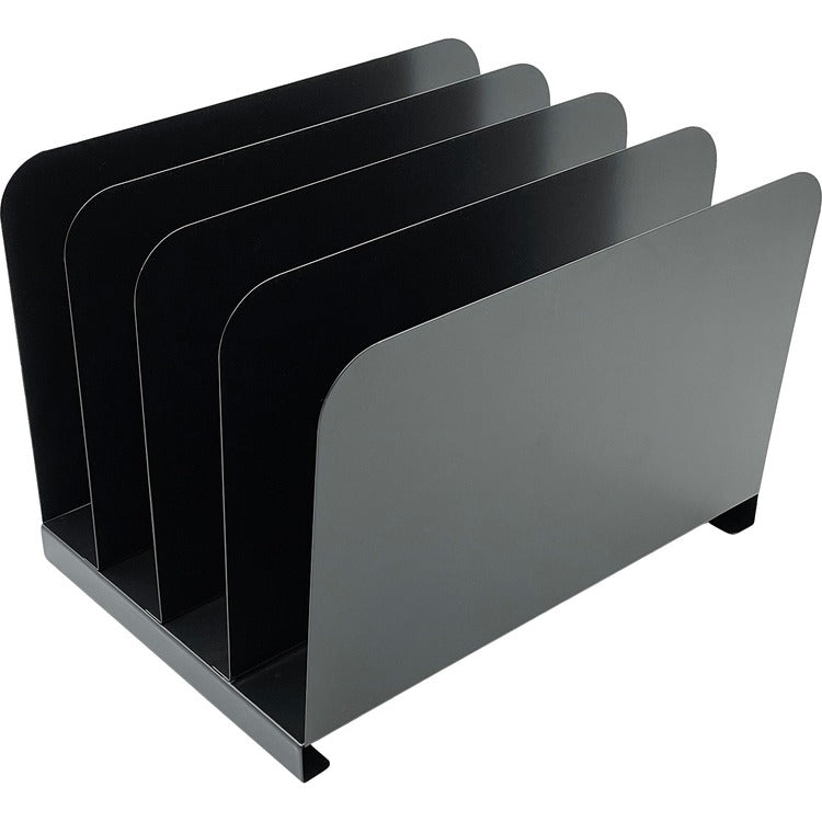 Huron Vertical Desk Organizer - 4 Compartment(s) - 7.8", x 11" x 11" Depth - Durable - Steel - 1 Each (HURHASZ0147) Each