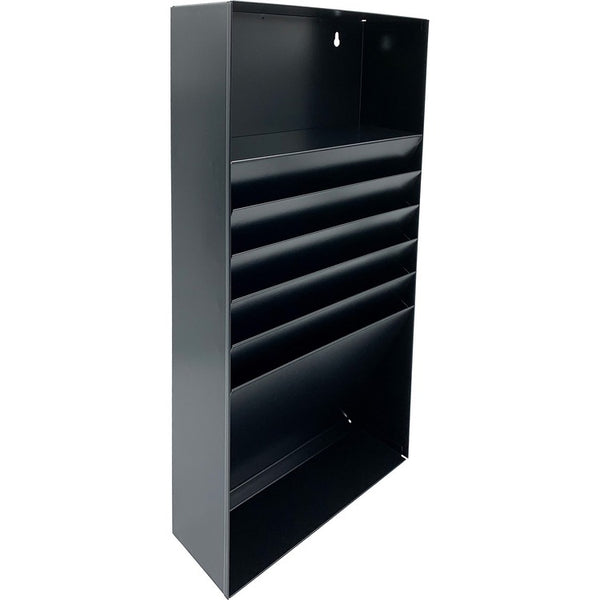 Huron Steel Drawer Organizer, 5 Compartment, 21 x 11.25 x 3.75, Steel, Black (HURHASZ0162) Each