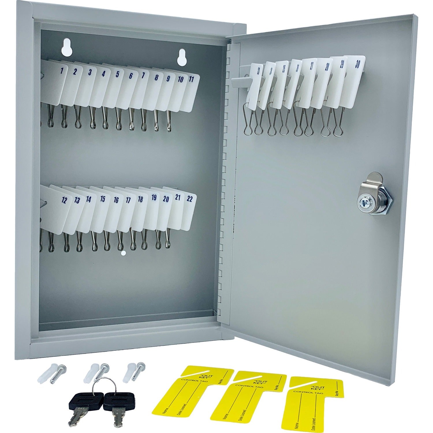 Serial Key Slot Huron Slotted Heavy-duty Key Cabinet - Keyhole Slot, Heavy Duty, Durab ...