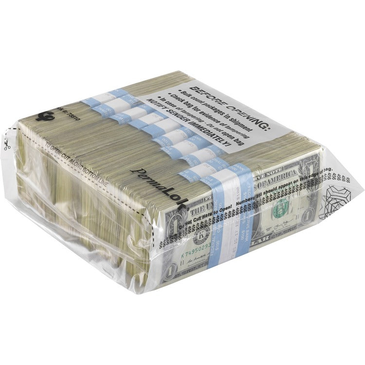 ControlTek PermaLOK Bundle Bags - 8" x 9.25", Clear - 250/Pack - Cash, Bill (CNK585012)