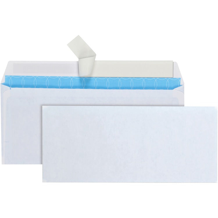 Quality Park No. 10 Business Security Envelopes - Business - #10 - 4 1/8" x 9 1/2", 24 lb - 500 / Box - White (QUA90019R) Box of 500