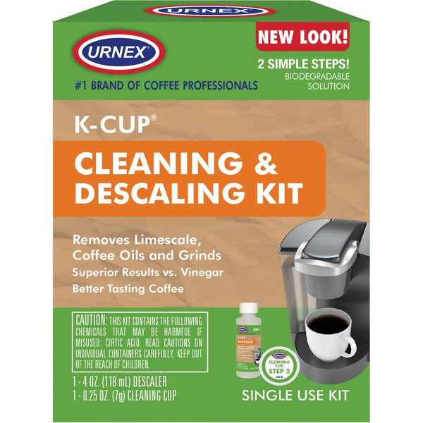 Urnex Single Brewer Cleaning Kit - For Coffee Maker - 0.25 oz - Biodegradable, Phosphate-free, Odorless - 5 / Box - Green (WMN6004) Each