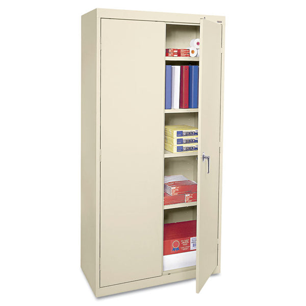 Alera® Economy Assembled Storage Cabinet, 36w x 18d x 72h, Putty (ALECME7218PY)