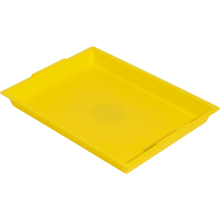 Deflecto Antimicrobial Finger Paint Tray - Painting - 1.83"Height x 16.04"Width x 12.07" Depth - Yellow (DEF39507YEL)