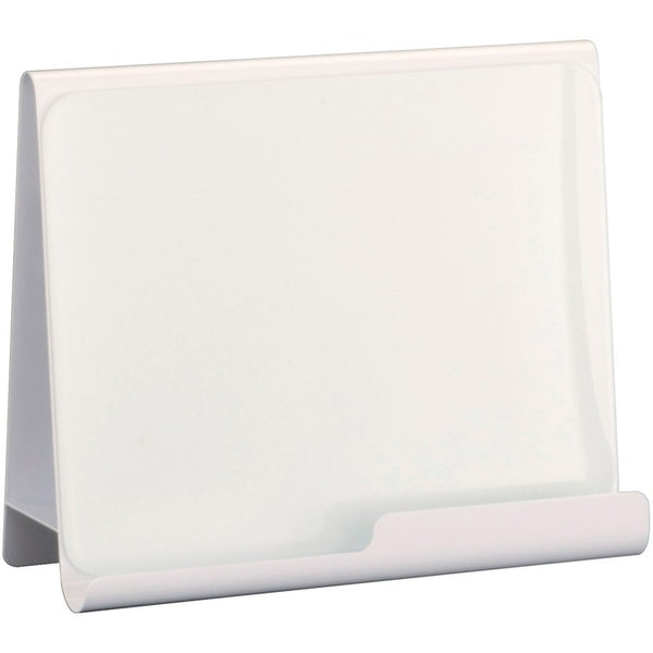 Safco Wave Whiteboard Holder - 14.8", x 17" x 7" Depth - Desktop - Powder Coated - White (SAF3220WH)