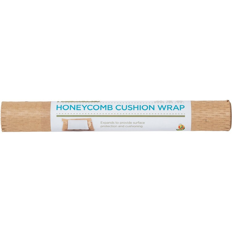 Duck Brand Flourish Honeycomb Cushion Wrap - 13" x 18.50", Interfolded, Easy Tear, Interlocking - Brown (DUC287489) Each