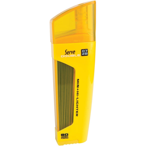Serve Serve Deep Pencil + Leads & Highlighter - 0.7 mm Lead Size - Yellow Ink - Black Lead - 1 Each (SRVFMS0710) Each