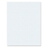 Ampad® Quadrille Pads, Quadrille Rule (4 sq/in), 50 White (Heavyweight 20 lb Bond) 8.5 x 11 Sheets (TOP22000)