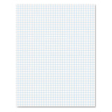 Ampad® Quadrille Pads, Quadrille Rule (4 sq/in), 50 White (Heavyweight 20 lb Bond) 8.5 x 11 Sheets (TOP22000) Each