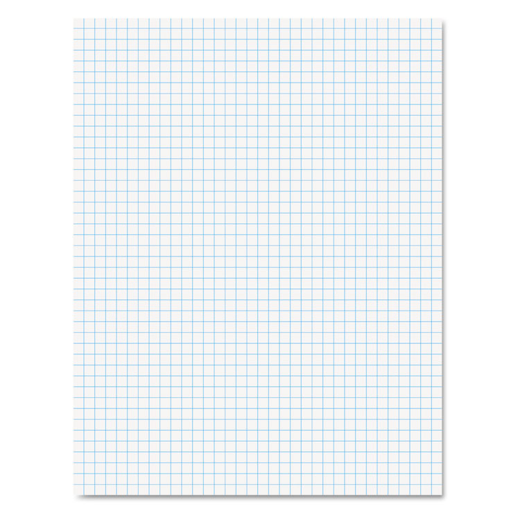 Ampad® Quadrille Pads, Quadrille Rule (4 sq/in), 50 White (Heavyweight 20 lb Bond) 8.5 x 11 Sheets (TOP22000)