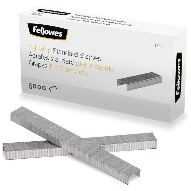 Fellowes ¼" Full Strip of Staples 5000/Pack (FEL5010801)