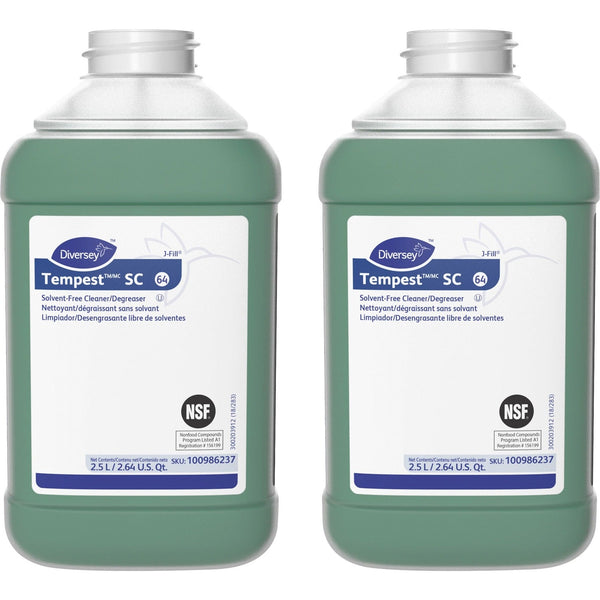 Diversey Tempest SC Solvent-free Degreaser - Concentrate Liquid - 84.5 fl oz (2.6 quart) - Surfactant Scent - 2 / Carton - Green (DVO100986237) Case of 2