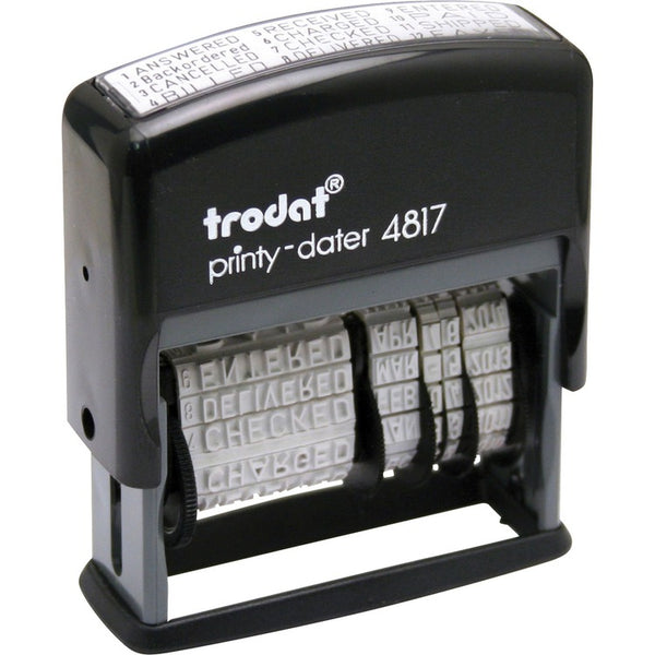 Trodat 12-Message Business Stamp - Black (TDTE4817) Each