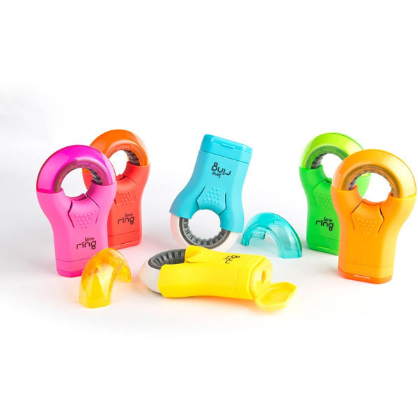 Serve Serve Ring Eraser & Sharpener - Plastic - Multicolor - 1 Each (SRVRING8KTKR) Each