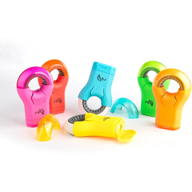 Serve Serve Ring Eraser & Sharpener - Plastic - Multicolor - 1 Each (SRVRING8KTKR) Each