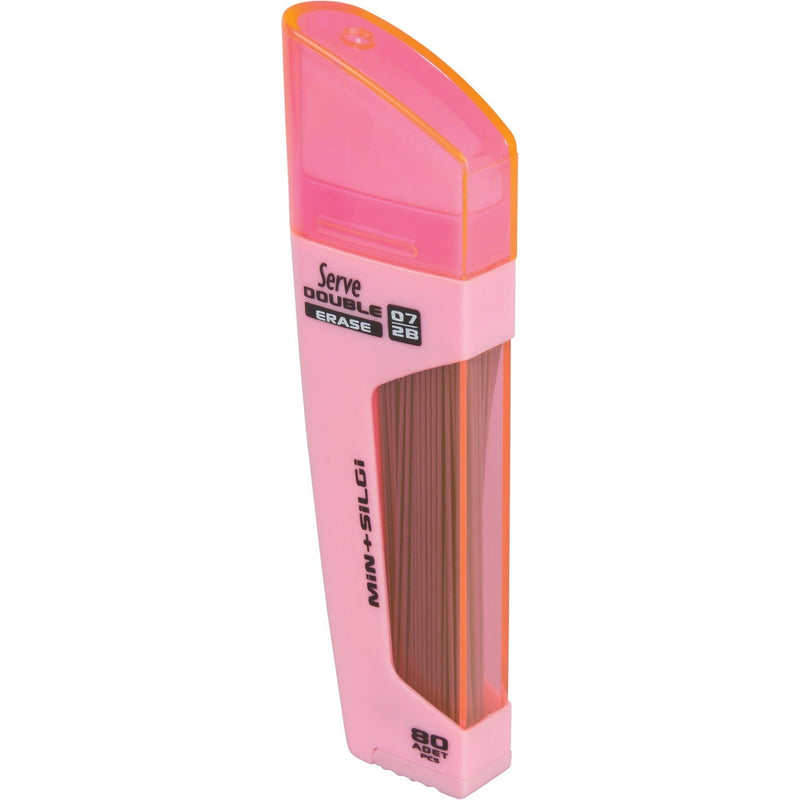 Serve Serve Double Erase Leads & Eraser - Pink - 1 Each (SRVDSMSP0710) Each