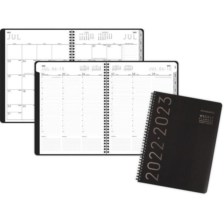 At-A-Glance Contempo Academic Weekly/Monthly Appointment Book - Large Size - Academic - Julian Dates - Weekly, Monthly - 12 Month - July 2022 till June 2023 (AAG7057XL05)