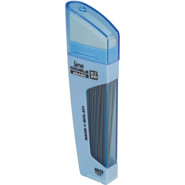 Serve Serve Double Erase Leads & Eraser - Blue - 1 Each - Double-sided, Smudge-free, Dust-free, Streak-free (SRVDSMGM07) Each