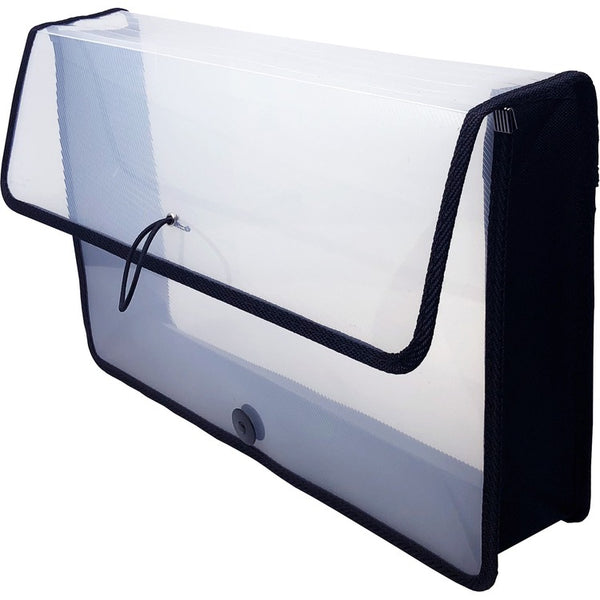 Lion EXPAND-N-FILE File Wallet - 3" Folder Capacity - Poly - Clear - 1 Each (LIO48170CR) Each