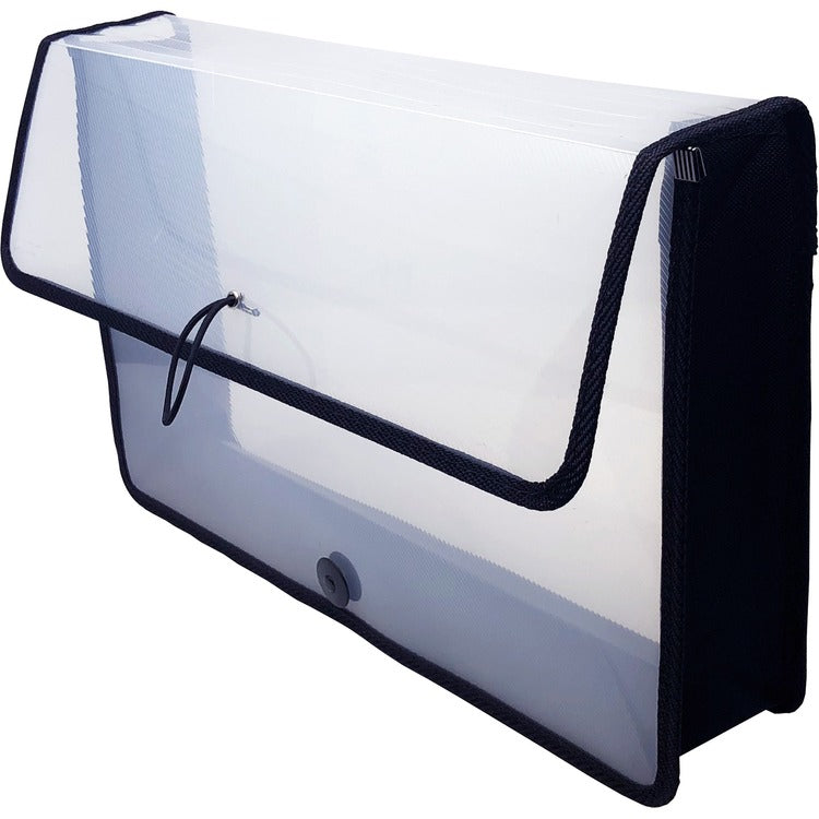 Lion EXPAND-N-FILE File Wallet - 3" Folder Capacity - Poly - Clear - 1 Each (LIO48170CR) Each