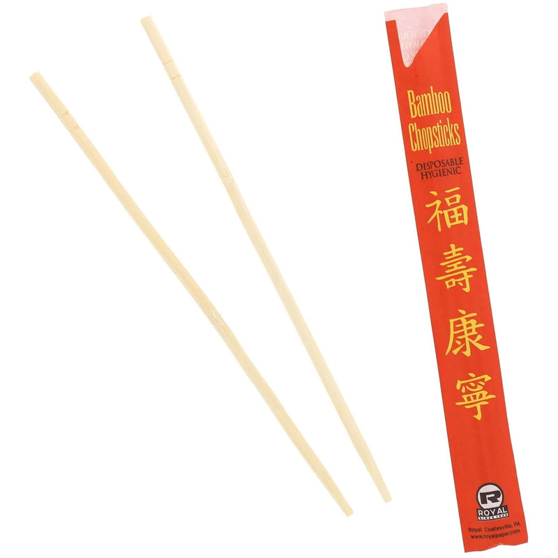 AmerCare Royal 9" Bamboo Chopsticks - 1000/Carton (EGS054000) Case of 1000