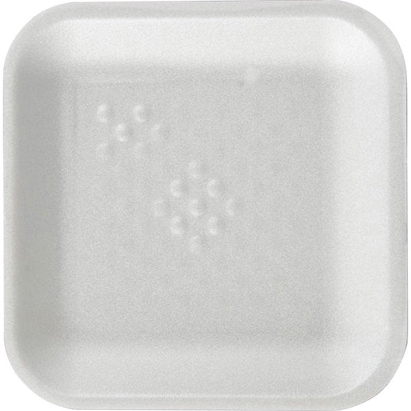 SEPG Genpak Supermarket Meat Trays - Food, Meat - White - Foam Body - 1000 / Carton (EGS068004) Case of 1000