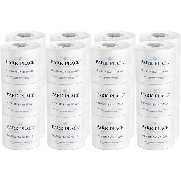 Park Place Premium 2-ply Bath Tissue Rolls, Embossed, 420 Sheets/Roll, 24 rolls/Carton (SUVPRKVBT24) Case of 24