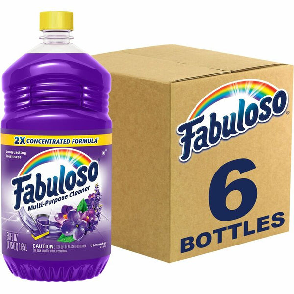 Fabuloso All-Purpose Cleaner, 56 fl oz (1.8 quart), Lavender Scent, 6/Carton (CPC153041CT) Case of 6