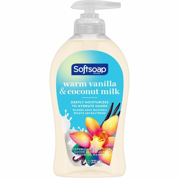 Softsoap Warm Vanilla Hand Soap - Warm Vanilla & Coconut Milk Scent - 11.3 fl oz (332.7 mL) - Pump Bottle Dispenser (CPCUS07059A) Each
