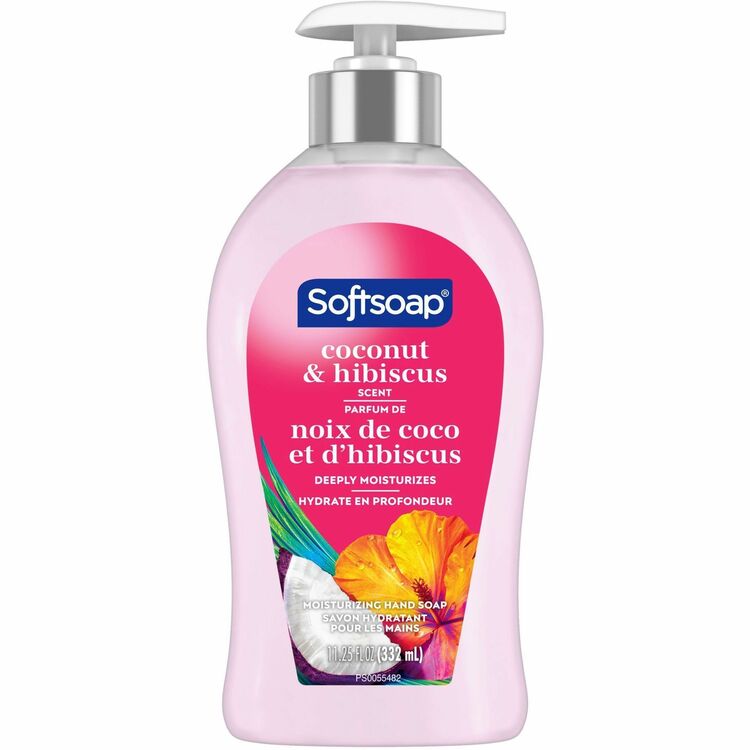 Softsoap Coconut Hand Soap - Coconut & Hibiscus Scent - 11.3 fl oz (332.7 mL) - Pump Bottle Dispenser (CPCUS07157A) Each