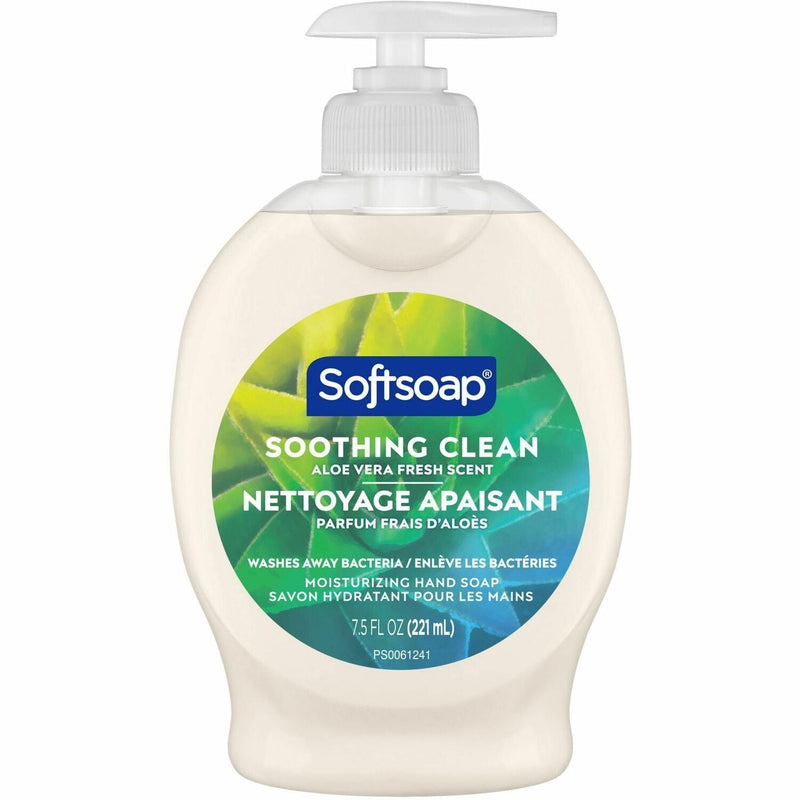 Softsoap Soothing Liquid Hand Soap Pump - Aloe Vera Scent - 7.5 fl oz (221.8 mL) (CPCUS04968A) Each