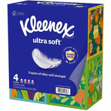 Kleenex Ultra Soft Tissues, 3 Ply, WhiteBox, 60/Box, 4/Pack (KCC54308) Pack of 4