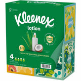 Kleenex Soothing Lotion Tissues, 3 Ply, WhiteBox, 60/Box, 4/Pack (KCC54289) Pack of 4