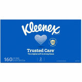 Kleenex Trusted Care Tissues, 2 Ply, 8.40" x 8.50", White, 160/Box, 3/Pack (KCC54303) Pack of 3
