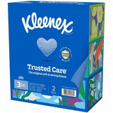 Kleenex Trusted Care Tissues, 2 Ply, 8.40" x 8.50", White, 160/Box, 3/Pack (KCC54303) Pack of 3