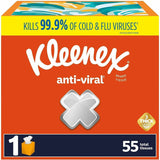 Kleenex Anti-viral Facial Tissue, 3 Ply, 55/Box  (KCC54505) Each