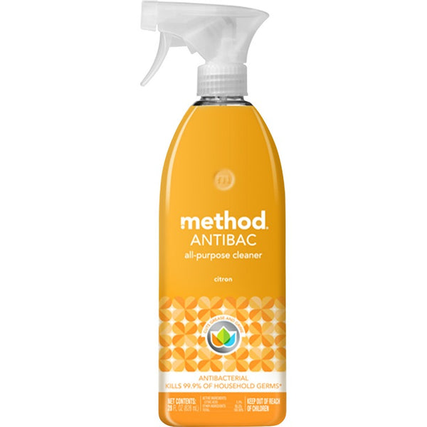 Method Antibac All-purpose Cleaner - Spray - 28 fl oz (0.9 quart) - Citron, Fresh Scent (MTH317923) Each