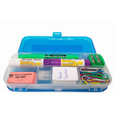 Charles Leonard Double-sided Pencil Boxes, 1.50" x 8.50" x 3.50", Double Sided, Assorted, 24/Display Box (LEO76310ST) Set of 24